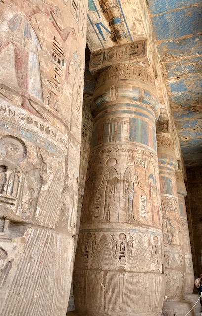 ABU Egitto Tempio Di Medinet Abu incisione Originale 1838 