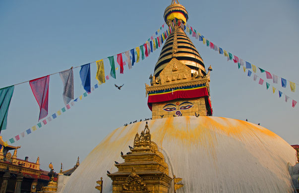 KATHMANDU, NEPAL: BOUDHANATH STUPA