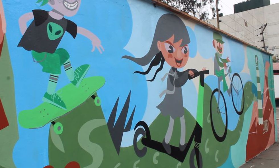 PERU: A MIRAFLORES – LIMA – UN NUOVO MURALE ECOLOGICO CHE PURIFICA L’ARIA