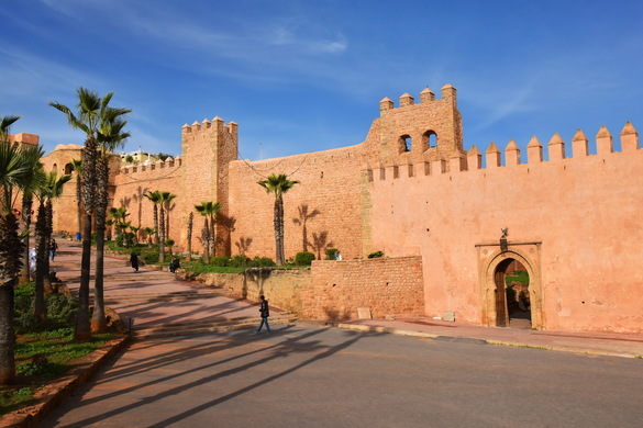 RABAT, MAROCCO – LA KASBAH DI OUDAIA SVETTA DI FRONTE ALL’OCEANO