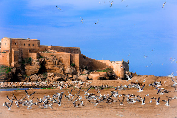 MAROCCO - LA KASBAH DI OUDAIA SVETTA DI FRONTE ALL’OCEANO