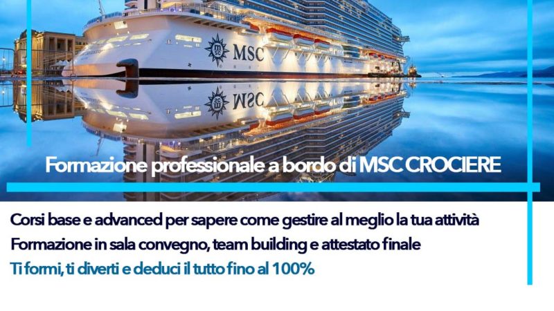 ONE PEOPLE TRAVELS PRESENTA IL NUOVO PROGETTO DI FORMAZIONE PROFESSIONALE IN COLLABORAZIONE CON MSC