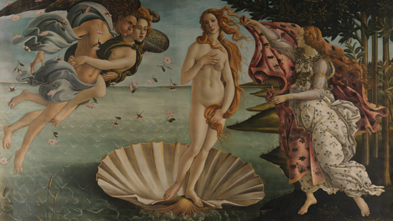 VENERE DI BOTTICELLI: MA LO SFONDO E’ IL GOLFO DE LA SPEZIA?