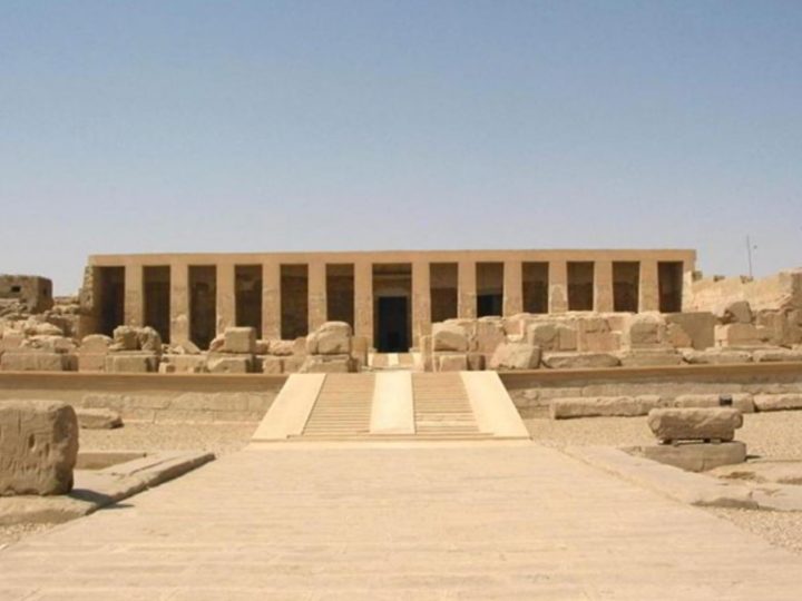 Abydos, Egitto: il tempio del faraone Seti I dedicato al dio Osiride