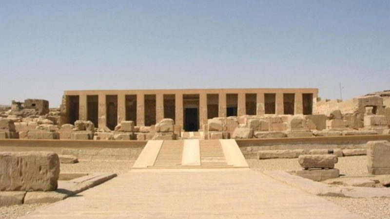 Abydos, Egitto: il tempio del faraone Seti I dedicato al dio Osiride