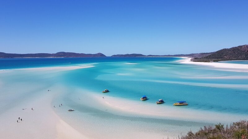 Australia: navigando verso Whitehaven Beach nel Queensland