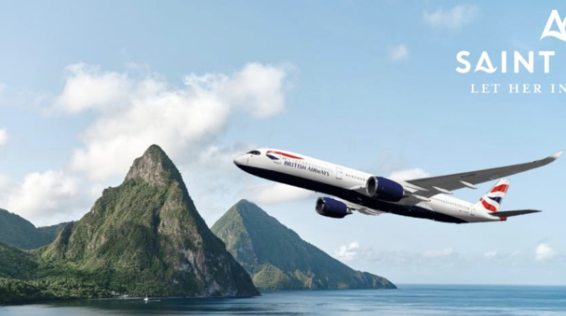British Airways aggiunge 51000 posti per Saint Lucia per l’inverno 2026/2027