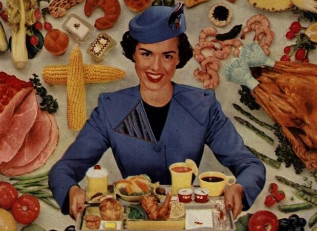 Cibo in aereo: com’erano i pasti in quota durante l’Età d’Oro dei voli